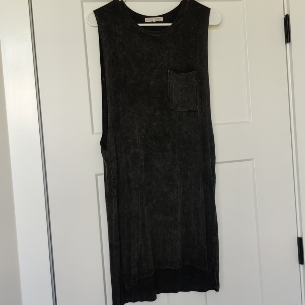 Acid wash dress